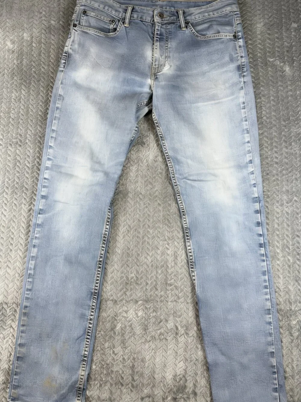 Levis 511 Jeans Mens 34x34 Blue Slim Straight Stretch Medium Wash Denim - Picture 4 of 4